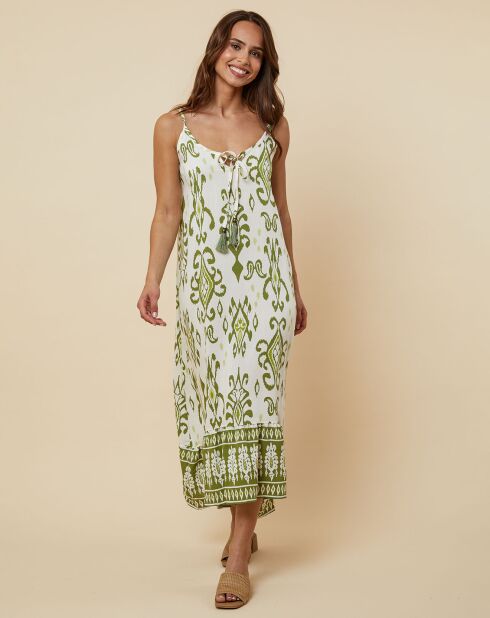 Robe Ernestina vert kaki