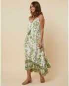 Robe Ernestina vert kaki