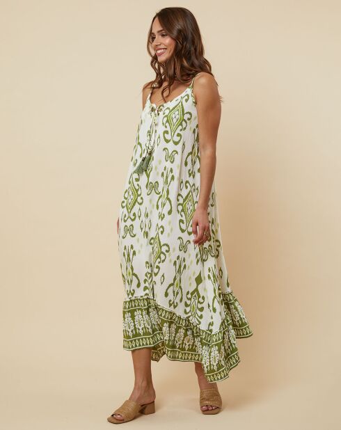 Robe Ernestina vert kaki