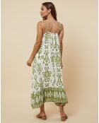 Robe Ernestina vert kaki