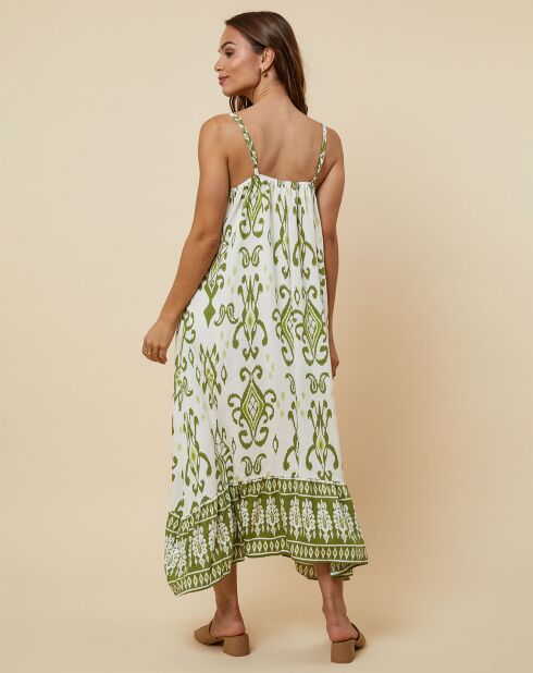 Robe Ernestina vert kaki