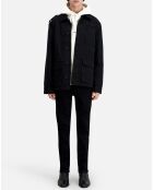 Veste de travail en denim noire