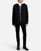 Veste de travail en denim noire