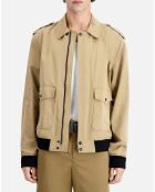 Blouson en coton beige