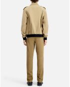 Blouson en coton beige