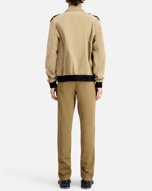 Blouson en coton beige