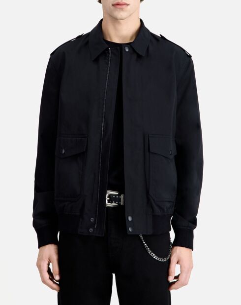 Blouson en coton noir