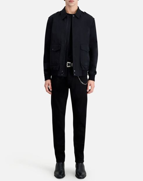 Blouson en coton noir