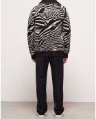 Cardigan en Laine mélangée imprimé noir