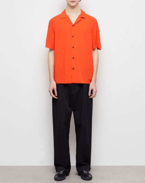 Chemise décontractée orange