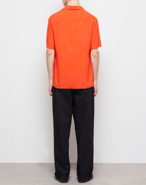 Chemise décontractée orange