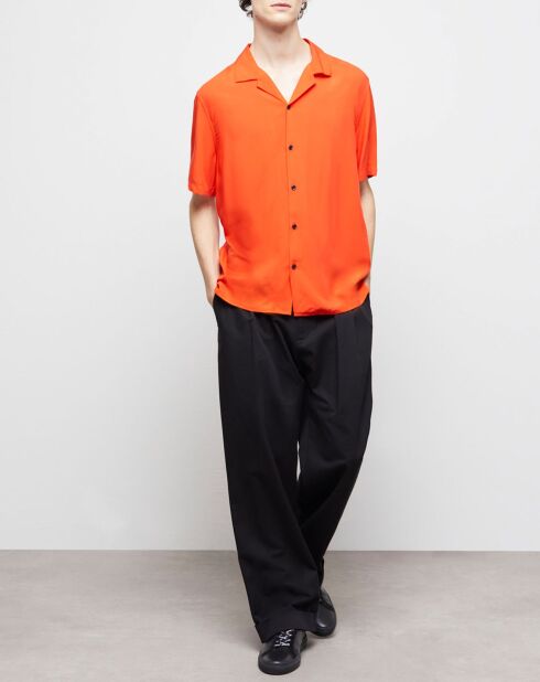 Chemise décontractée orange