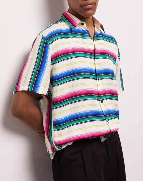 Chemise imprimée multicolore