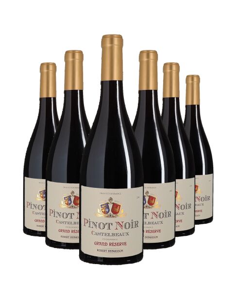 6 Pinot Noir Castelbeaux 2024 Louis de Jolimont 6x75cl