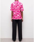 Chemise imprimée rose