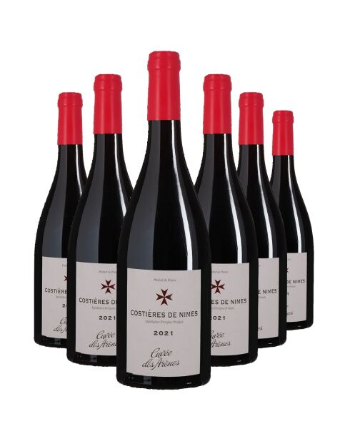 6 Costières de Nîmes Cuvée des Arènes 2021 J.M Aujoux 6x75cl