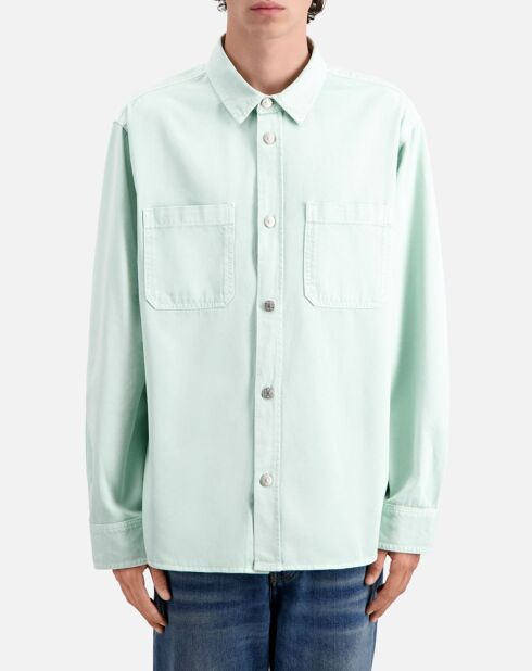 Surchemise en denim bleue