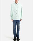Surchemise en denim bleue