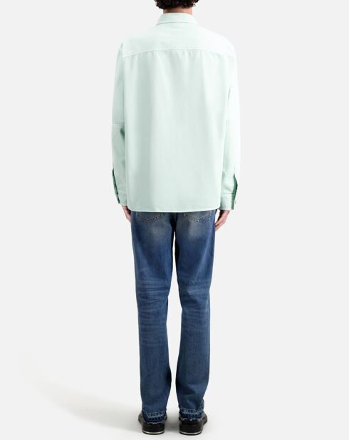 Surchemise en denim bleue