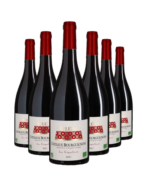 6 Coteaux Bourguignons Les Coquelicots 2021 Dom. Belena 6x75cl