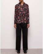 Chemise imprimée noire