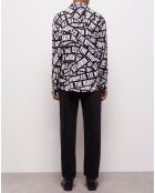 Chemise décontractée avec logo Tape noire