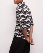 Chemise imprimée noire