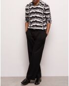 Chemise imprimée noire