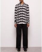 Chemise imprimée noire