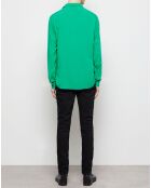 Chemise col classique verte