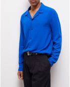 Chemise boutonnée bleue
