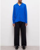 Chemise boutonnée bleue