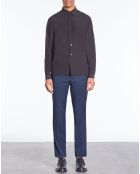 Chemise 100% Soie noire
