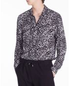 Chemise imprimée noire