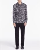 Chemise imprimée noire