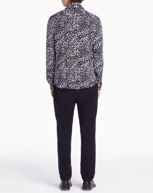 Chemise imprimée noire