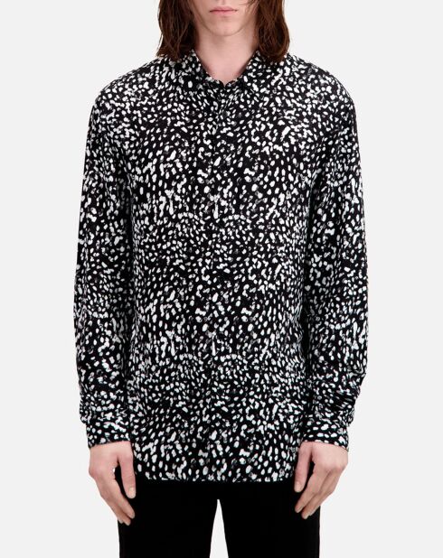 Chemise imprimée noire
