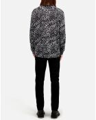 Chemise imprimée noire