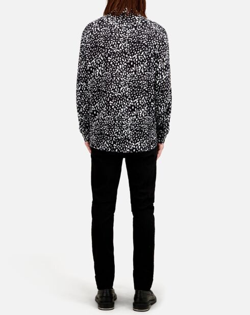 Chemise imprimée noire