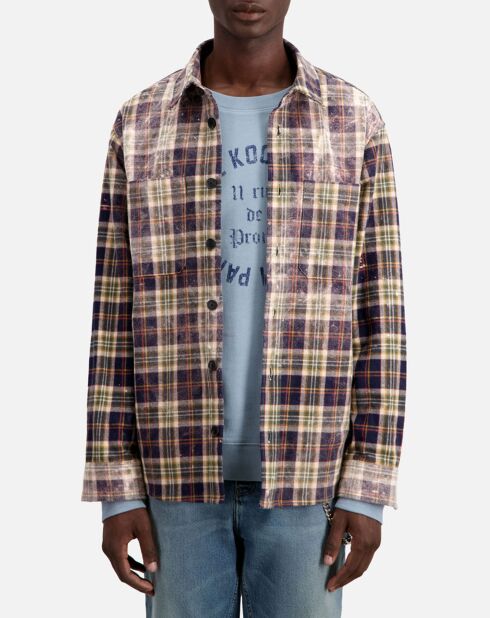 Chemise à carreaux multicolore