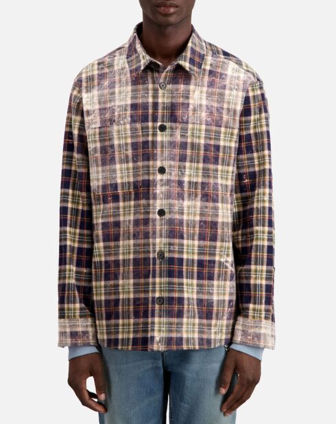 Chemise à carreaux multicolore