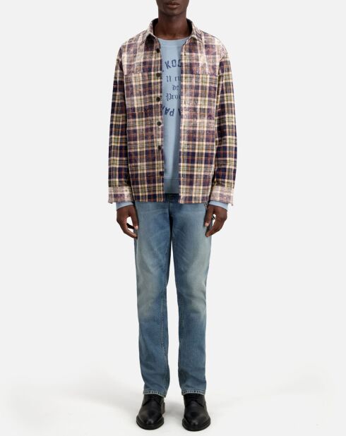 Chemise à carreaux multicolore