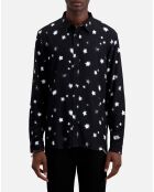 Chemise imprimée noire