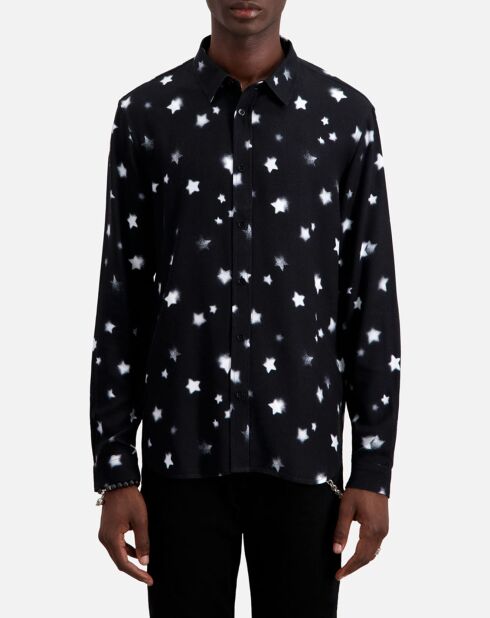 Chemise imprimée noire