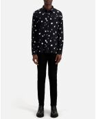 Chemise imprimée noire