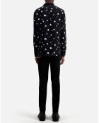 Chemise imprimée noire