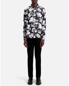 Chemise imprimée noire
