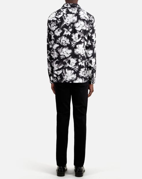 Chemise imprimée noire