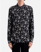 Chemise imprimée noire