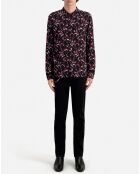 Chemise imprimée noire